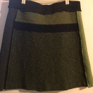 Handmade unique sweater mini skirt
